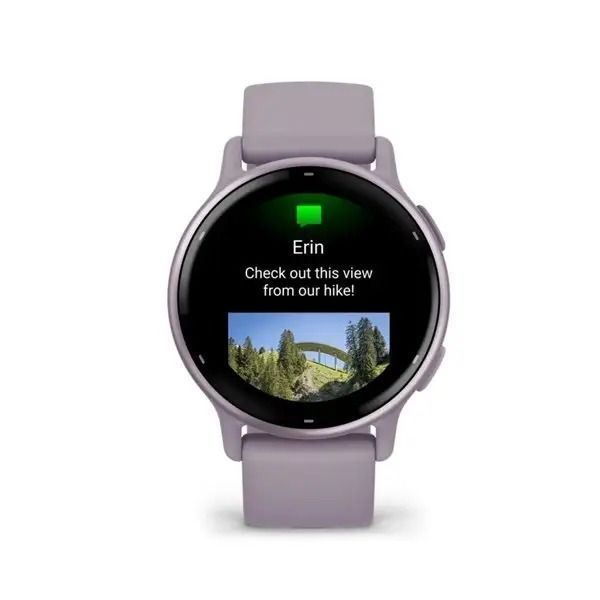 Garmin vivoactive 5 Metallic Orchid Aluminum Bezel with Orchid Case and Silicone 010-02862-13 00007991 фото