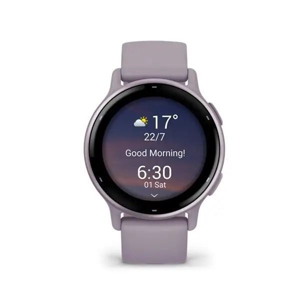 Garmin vivoactive 5 Metallic Orchid Aluminum Bezel with Orchid Case and Silicone 010-02862-13 00007991 фото