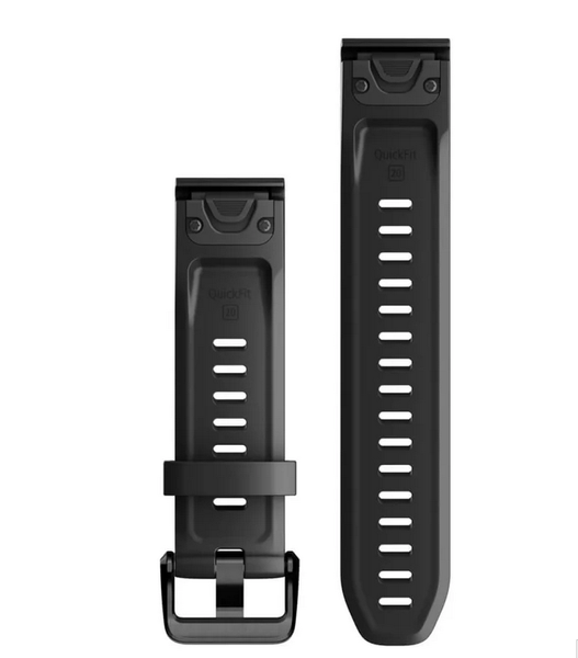 Сменный ремешок Garmin QuickFit 20 мм Black силиконовый 010-13102-00 00007505 фото