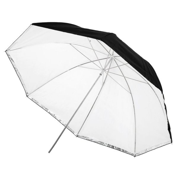 Зонт Mircopro UB-007 100см (черный/серебристый/полупрозрачный) 00007219 фото