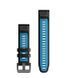 Ремінець Garmin 22mm QuickFit Black/Cirrus Blue силіконовий (010-13280-05) 00007942 фото 2