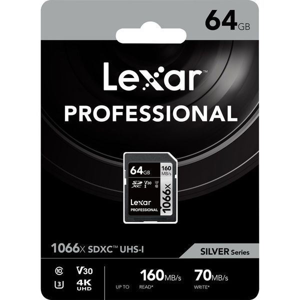 Карта пам'яті Lexar 64GB SDXC UHS-I U3 V30 Professional 1066x (LSD1066064G-BNNNG) 00006443 фото