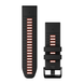 Сменный ремешок Garmin QuickFit 26 мм Black/Flame Red силиконовый 010-13281-06 00007510 фото 1