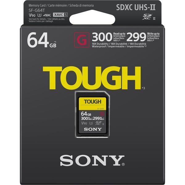 Карта пам'яті Sony 64GB SDXC UHS-II U3 V90 TOUGH SF64TG 00006400 фото