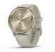 Гибридные смарт-часы Garmin vivomove Trend Cream Gold с силиконовым ремешком 010-02665-02 00007646 фото 1