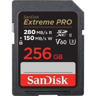 Карта пам'яті SanDisk 256GB SDXC Class 10 UHS-II U3 V60 Extreme Pro (SDSDXEP-256G-GN4IN) 00006451 фото