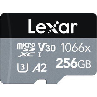 Карта пам'яті Lexar 256GB Professional 1066x UHS-I microSDXC + SD adapter (LMS1066256G-BNANG) 00006454 фото