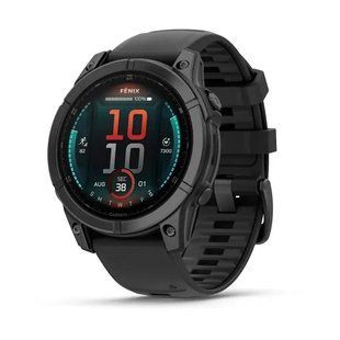 Годинник Garmin Fenix E 47mm AMOLED Slate Gray Steel with Black Silicone (010-03025-01) 00008006 фото