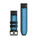 Ремінець Garmin QuickFit 26 мм силіконовий Black/Cirrus Blue 010-13281-05 00007570 фото 2