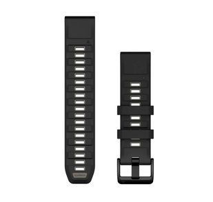 Ремешок Garmin fenix 8 QuickFit 22 мм Black/Pebble Gray силиконовый (010-13392-00) 00008011 фото