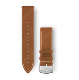 Ремешок для Garmin vivomove HR кожаный Quick Release 20 мм Tan Italian 010-12691-0A 00007575 фото