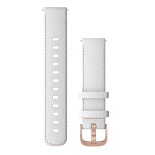 Ремешок кожаный Garmin Quick Release 18 мм White Leather with Rose Gold 010-12932-0L 00007525 фото