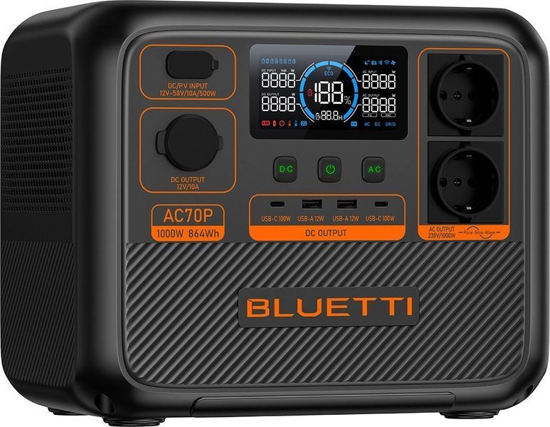Зарядна станція BLUETTI AC70P 00007765 фото
