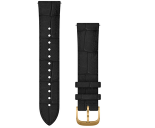 Ремешок для Garmin vivomove Luxe кожаный Quick Release 20 мм Gold Black (010-12924-22) 00007576 фото