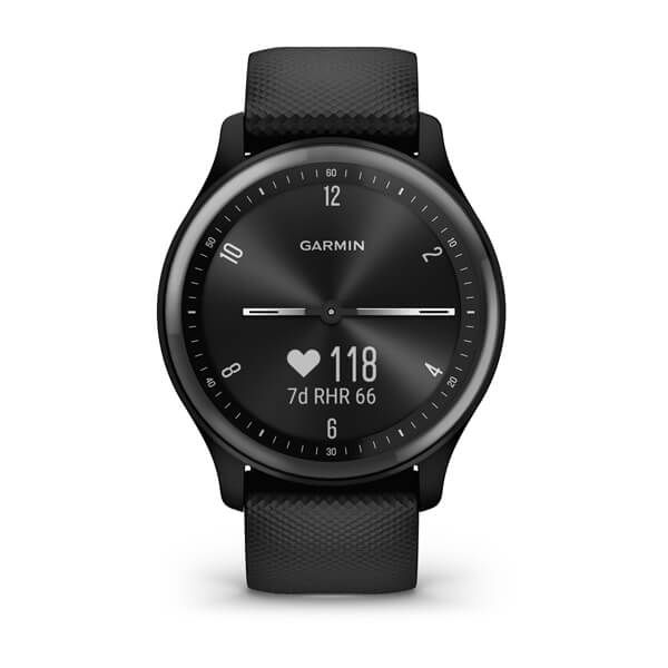 Фітнес годинник Garmin vivomove Sport Black Case з силіконовим ремінцем 010-02566-00 00007626 фото