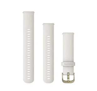 Сменный ремешок Garmin Venu Quick Release 20 мм White Cream Gold силиконовый 010-12932-53 00007577 фото