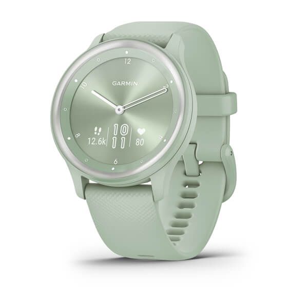 Фітнес годинник Garmin vivomove Sport Cool Mint з силіконовим ремінцем 010-02566-03 00007627 фото