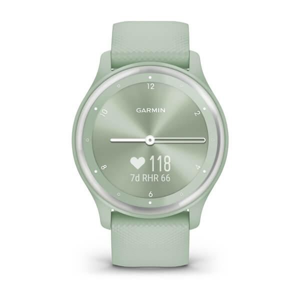 Фитнес часы Garmin vivomove Sport Cool Mint с силиконовым ремешком 010-02566-03 00007627 фото