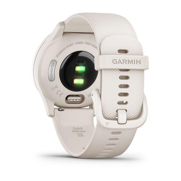 Фитнес часы Garmin vivomove Sport Ivory с силиконовым ремешком 010-02566-01 00007628 фото