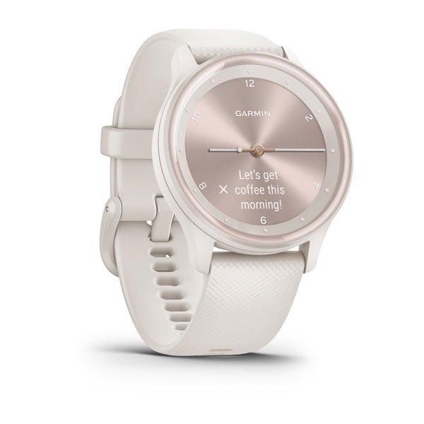 Фитнес часы Garmin vivomove Sport Ivory с силиконовым ремешком 010-02566-01 00007628 фото