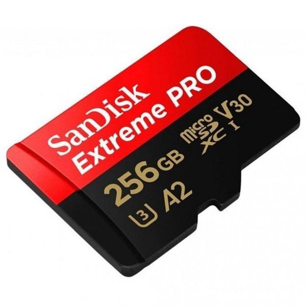 Карта памяти SanDisk 256GB microSDXC UHS-I U3 Extreme Pro A2 + SD Adapter (SDSQXCD-256G-GN6MA) 00006416 фото