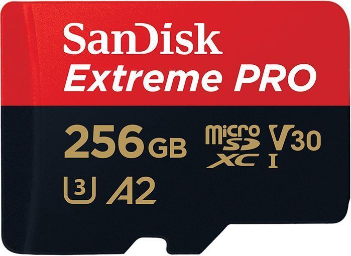 Карта памяти SanDisk 256GB microSDXC UHS-I U3 Extreme Pro A2 + SD Adapter (SDSQXCD-256G-GN6MA) 00006416 фото