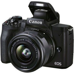 Беззеркальный фотоаппарат Canon EOS M50 Mark II Kit (15-45mm + 55-200mm) IS STM (Black) 00005780 фото