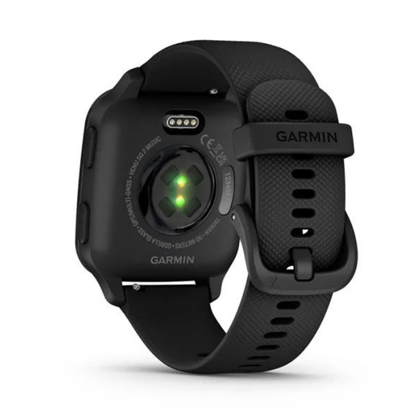 Смарт-годинник Garmin Venu Sq 2 Music Edition чорний з грифельним безелем 010-02700-10 00007631 фото