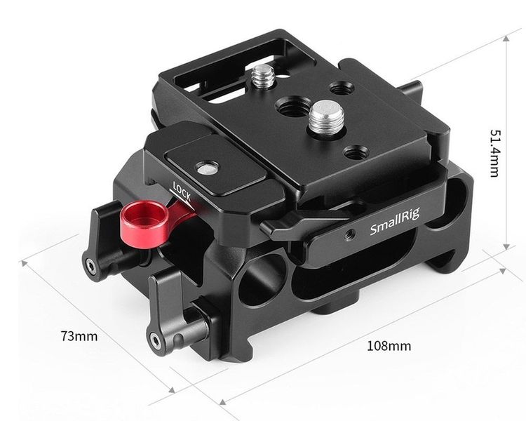 Базовая Площадка SmallRig Baseplate For Blackmagic Pocket Cinema Camera 4K/6K (DBM2266B) 00006995 фото