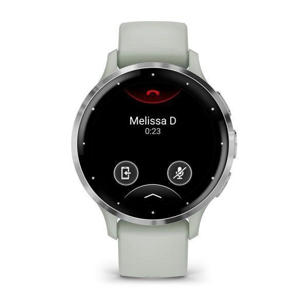 Спортивний годинник Garmin Venu 3S Sage Gray Passivated з силіконовим ремінцем (010-02785-01) 00007682 фото