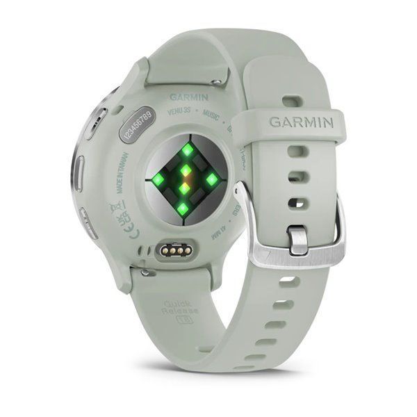 Спортивний годинник Garmin Venu 3S Sage Gray Passivated з силіконовим ремінцем (010-02785-01) 00007682 фото