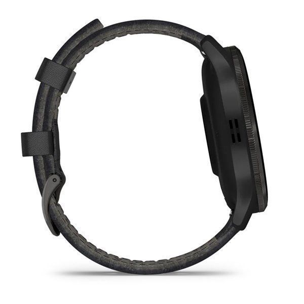 Спортивний годинник Garmin Venu 3 Black з чорним шкіряним ремінцем (010-02784-52) 00007683 фото