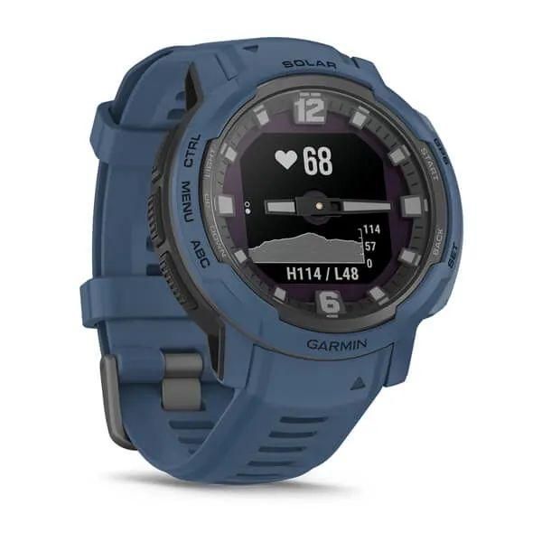 Годинник-навігатор Garmin Instinct Crossover Solar синій (010-02730-02) 00007648 фото
