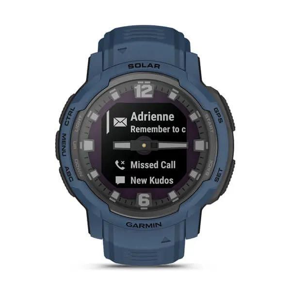 Годинник-навігатор Garmin Instinct Crossover Solar синій (010-02730-02) 00007648 фото