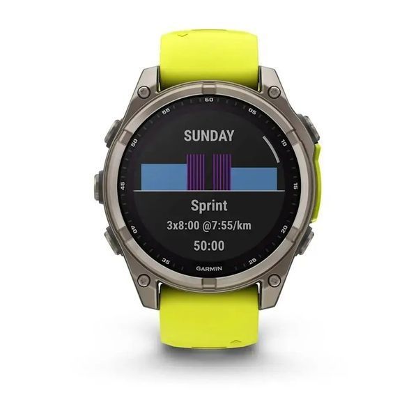 Ремешок Garmin fenix 8 QuickFit 20 мм Whitestone силиконовый (010-13391-01) 00008035 фото