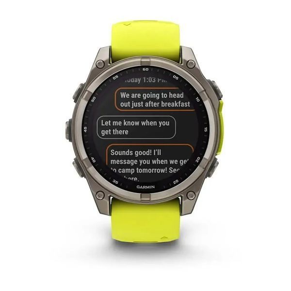 Ремешок Garmin fenix 8 QuickFit 20 мм Whitestone силиконовый (010-13391-01) 00008035 фото