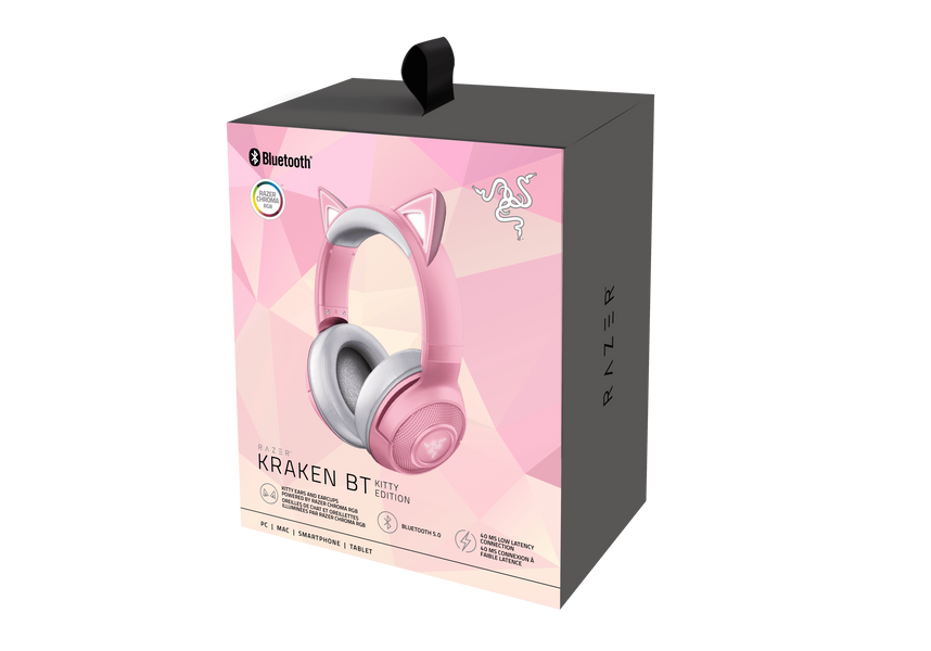 Ігрова гарнітура Razer Kraken BT Kitty Edition Quartz (RZ04-03520100-R3M1) 00000124 фото