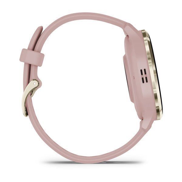 Спортивний годинник Garmin Venu 3S Dust Rose Soft Gold з силіконовим ремінцем (010-02785-03) 00007684 фото