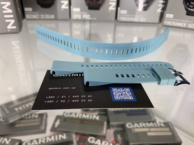 Ремешок Garmin силиконовый QuickFit 20 мм Sea Foam (из 3 частей, для дайвинга) 010-13029-00 00007535 фото