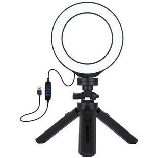 Кільцева USB LED лампа Puluz PKT3058B 4.7 "+ штатив 12 см 00007050 фото