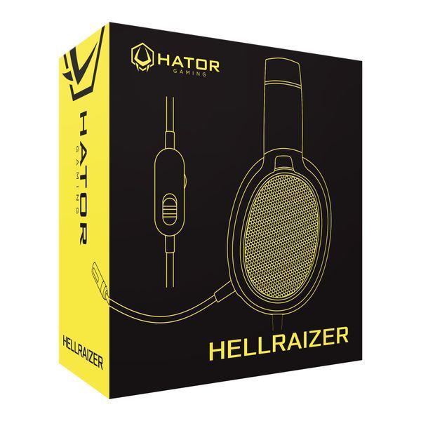 Навушники з мікрофоном HATOR Hellraizer Black/Gold (HTA-813) 00007923 фото