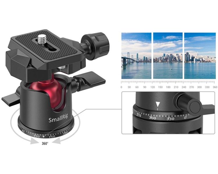 Портативний Штатив SmallRig Tabletop Mini Tripod With Panoramic Ball Head (BUT2664) 00007000 фото