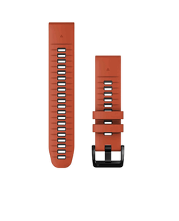 Ремешок Garmin QuickFit 22 мм Flame Red Graphite силиконовый 010-13280-04 00007587 фото