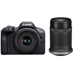 Беззеркальный фотоаппарат Canon EOS R100 kit 18-45mm + 55-210mm IS STM (6052C036) 00005838 фото