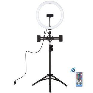 Кільцева USB LED лампа Puluz PKT3068B 11.8 "+ штатив 1.1 м 00007053 фото