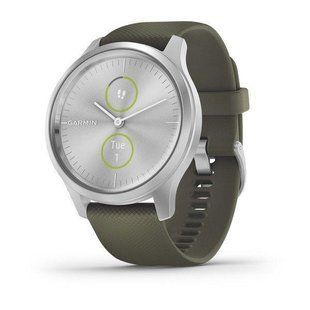 Фитнес часы Garmin vivomove Style Silver-Moss Green (010-02240-21) 00007689 фото