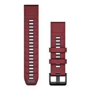 Ремешок Garmin fenix 8 QuickFit 22 мм Marsala/Graphite силиконовый (010-13392-06) 00008026 фото