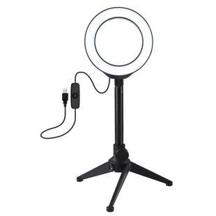 Кільцева USB LED лампа Puluz PKT3084B 4.7 "+ настільний штатив 00007056 фото
