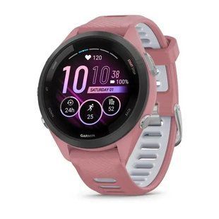 Смарт-годинник Garmin Forerunner 265S Black Bezel w. Light Pink Case and Light Pink/Whitestone S. Band (010-02810-15) 00007980 фото