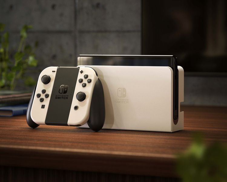 Портативная игровая приставка Nintendo Switch OLED with White Joy-Con (045496453435) 00000327 фото